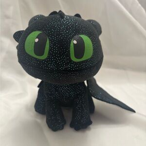DreamWorks How to Train Your Dragon Toothless sparkle plush toy.